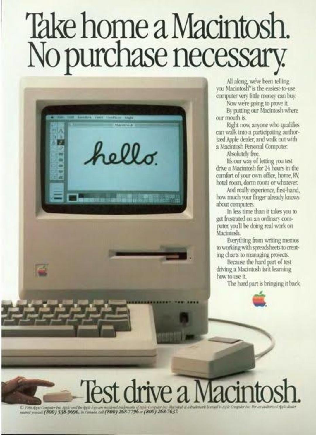 Test drive a Macintosh